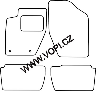 Autokoberce Peugeot 307 2001 - 03/2009 Perfectfit (3624)